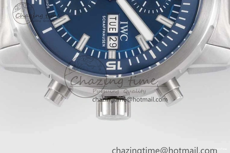 MIROTIME 0105 Aquatimer Chrono SS V6SF 1:1 Best Edition Blue Dial on SS Bracelet A Modern 7032